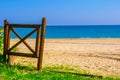 Sea shore Ã¢â¬â beautiful view of the beach, wooden gate, Pescara, Italy